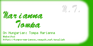 marianna tompa business card